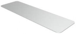 Aluminium Schild, (L x B) 85 x 27 mm, silber, 80 Stk