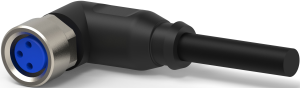 Sensor-Aktor Kabel, M8-Kabeldose, abgewinkelt auf offenes Ende, 4-polig, 5 m, PVC, schwarz, 4 A, 1-2273011-3