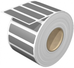Polyester Gerätemarkierer, (L x B) 60 x 15 mm, grau, Rolle mit 450 Stk