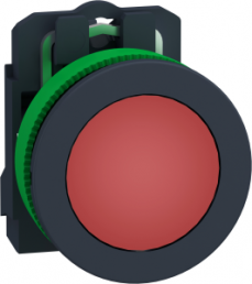 Meldeleuchte, beleuchtbar, Bund rund, rot, Einbau-Ø 30.5 mm, XB5FVB4