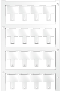 Polyamid Gerätemarkierer, (L x B) 15 x 10 mm, weiß, 160 Stk
