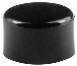 Kappe, rund, Ø 4 mm, (H) 2.4 mm, schwarz, für Druckschalter, AT4063A