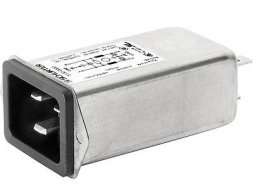 IEC-Stecker-C20, 50 bis 60 Hz, 250 VAC, Flachstecker 6,3 mm, 5130.0500.21