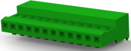 Buchsenleiste, 12-polig, RM 2.54 mm, gerade, grün, 1-641193-2