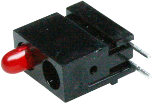 LED-Signalleuchte, rot, 4 mcd, RM 2.54 mm, LED Anzahl: 1