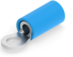 Isolierter Ringkabelschuh, 1,25-2,0 mm², AWG 16 bis 14, 3.68 mm, M3,5, blau