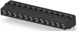 Leiterplattenklemme, 12-polig, RM 5.08 mm, 0,05-3 mm², 17.5 A, Käfigklemme, schwarz, 1-1546073-2