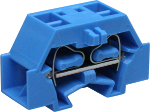 4-Leiter-Klemme, Federklemmanschluss, 0,08-2,5 mm², 1-polig, 24 A, 6 kV, blau, 261-334