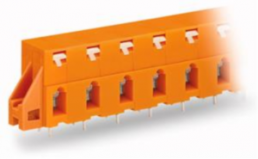 Leiterplattenklemme, 2-polig, RM 10.16 mm, 0,08-2,5 mm², 16 A, Käfigklemme, orange, 741-622