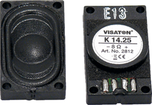 Kleinlautsprecher, 8 Ω, 72 dB, 450 Hz bis 20 kHz, schwarz
