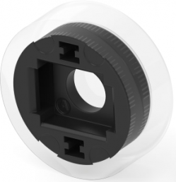 Betätiger, rund, Ø 10.2 mm, (H) 3.5 mm, schwarz, für Eingabetaster, 2311402-2