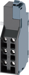 Voreilender Hilfsschalter, Wechslerkontakte Typ HP (14 mm), (L x B x H) 30 x 14 x 56 mm, für 3VA11-15/3VA20-26, 3VA9988-0AA21