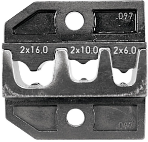 Crimpeinsatz für Aderendhülsen, 2-16 mm², AWG 10-6, 624 097 3 0