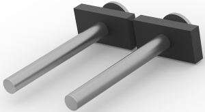 Leiterplattenklemme, 2-polig, RM 5 mm, 10 A, Stift, 2213867-2