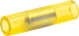 Stoßverbinder mit Isolation, 0,1-0,4 mm², gelb, 13 mm