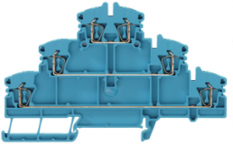 Mehrstock-Reihenklemme, Federzuganschluss, 0,5-2,5 mm², 20 A, 6 kV, blau, 1782310000