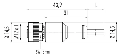 77 3430 0000 50708 0500 binder Sensor-Aktor Kabel Bild 2