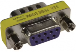 Adapter, D-Sub-Stecker, 9-polig auf D-Sub Buchse, 9-polig, 09670090605