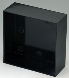 Phenoplast Modulgehäuse, (L x B x H) 100 x 100 x 40 mm, schwarz (RAL 9005), IP00, A8010400