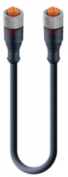 Sensor-Aktor Kabel, M12-Kabeldose, gerade auf M12-Kabeldose, gerade, 5-polig, 10 m, PUR, schwarz, 4 A, 30084