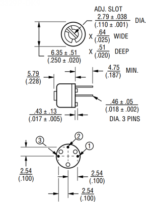 3329P-DK9-105LF Bourns Electronics GmbH Trimmpotentiometer Bild 2