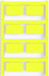 Polyamid Gerätemarkierer, (L x B) 27 x 15 mm, gelb, 80 Stk