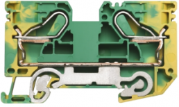 Schutzleiter-Reihenklemme, Push-in-Anschluss, 2,5-16 mm², 2-polig, 76 A, 8 kV, gelb/grün, 1896210000