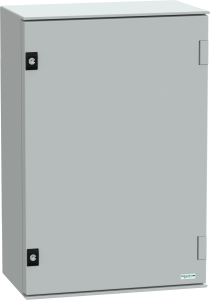 Schaltschrank, (H x B x T) 647 x 436 x 250 mm, IP66, Polyester, lichtgrau, NSYPLM64PG
