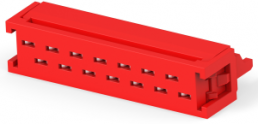 Stiftleiste, 14-polig, RM 1.27 mm, gerade, rot, 1-215083-4
