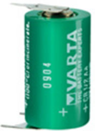 Lithium-Batterie, 3 V, 1/2R6, 1/2 AA, Rundzelle, Lötstift