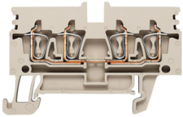 Durchgangsklemme, Federzuganschluss, 0,5-2,5 mm², 4-polig, 24 A, 6 kV, orange, 1316890000