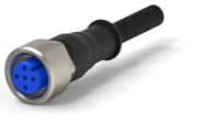 Sensor-Aktor Kabel, M12-Kabeldose, gerade auf offenes Ende, 3-polig, 5 m, PVC, schwarz, 4 A, 1-2273023-3