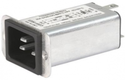 IEC-Stecker-C20, 50 bis 60 Hz, 16 A, 250 VAC, 300 µH, Flachstecker 6,3 mm, C20F.0102