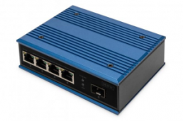 4 Port Fast Ethernet Netzwerk Switch, Industrial,Unmanaged, 1 SFP Uplink