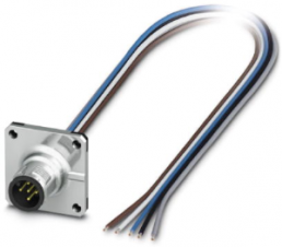 Sensor-Aktor Kabel, M12-Flanschstecker, gerade auf offenes Ende, 5-polig, 0.5 m, 4 A, 1441642