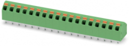Leiterplattenklemme, 18-polig, RM 5.08 mm, 0,2-1,5 mm², 9 A, Federklemmanschluss, grün, 1819037