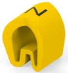 PVC Kabelmarkierer, Aufdruck "Z", (L) 4.5 mm, max. Bündel-Ø 3.2 mm, gelb, EC5219-000
