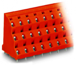 Leiterplattenklemme, 12-polig, RM 10.16 mm, 0,08-2,5 mm², 21 A, Käfigklemme, orange, 737-804
