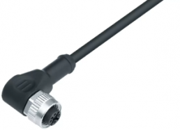 Sensor-Aktor Kabel, M12-Kabeldose, abgewinkelt auf offenes Ende, 5-polig, 5 m, PUR, schwarz, 4 A, 77 3434 0000 50005 0500