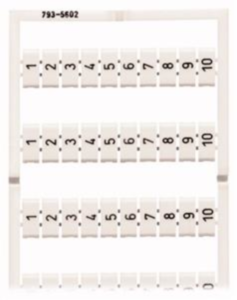 Markierungskarte für Klemmenleistenstecker, 793-5602