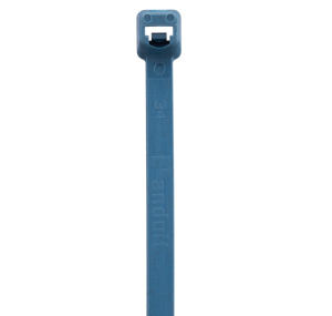 Kabelbinder, antimikrobiell, lösbar, Nylon, (L x B) 366 x 7.6 mm, Bündel-Ø 6.4 bis 102 mm, blau, -40 bis 185 °C
