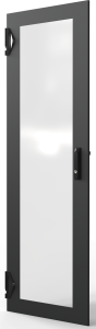 Varistar CP Glastür mit 3-Punkt-Verriegelung, RAL7021, 33 HE, 1600 H, 600B