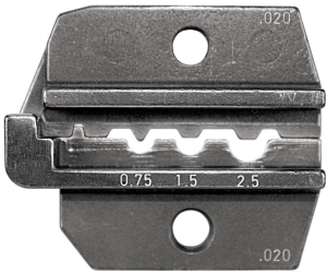 Crimpeinsatz für Unisolierte Steckverbinder, 0,25-2,5 mm², AWG 34-14, 624 020 3 0