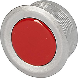 Drucktaster, 1-polig, silber, unbeleuchtet, 0,125 A/48 V, Einbau-Ø 19 mm, IP67, 1241.2878.3