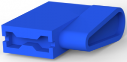 Isolierhülse für 6,35 mm, PVC, blau, 1717268-1