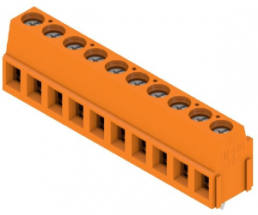 Leiterplattenklemme, 10-polig, RM 5.08 mm, 0,2-2,5 mm², 15 A, Schraubanschluss, orange, 9994190000