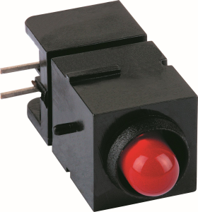 LED-Signalleuchte, rot, 10 mcd, RM 2.54 mm, LED Anzahl: 1