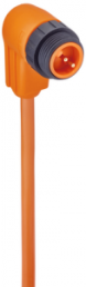Sensor-Aktor Kabel, 7/8"-Kabelstecker, gerade auf offenes Ende, 2-polig, 0.5 m, PVC, orange, 12 A, 934636321