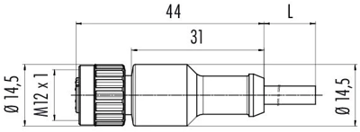 77 3420 0000 50004 0500 binder Sensor-Aktor Kabel Bild 2