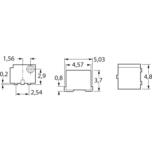 44JR20LFT7 BI Technologies Trimmpotentiometer Bild 2
